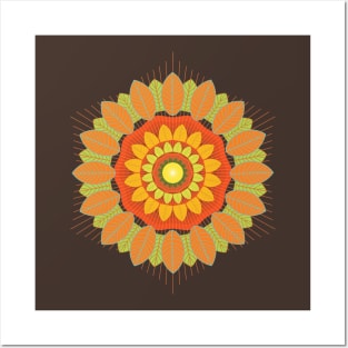 Autunm Mandala Posters and Art